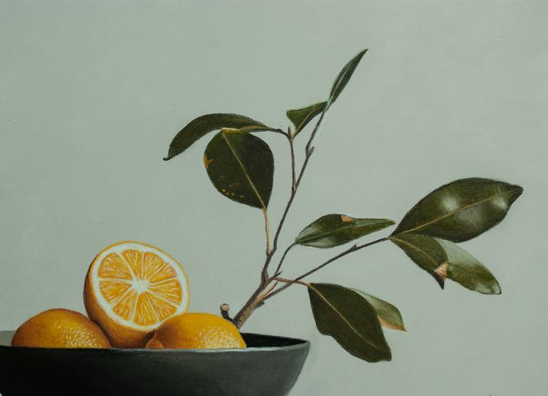 Original Photorealism Still Life Painting by Dietrich Moravec