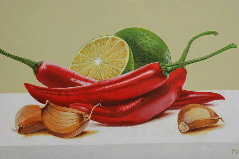 Original Food Painting by Dietrich Moravec