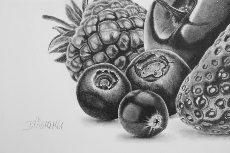 Original Photorealism Still Life Drawing by Dietrich Moravec