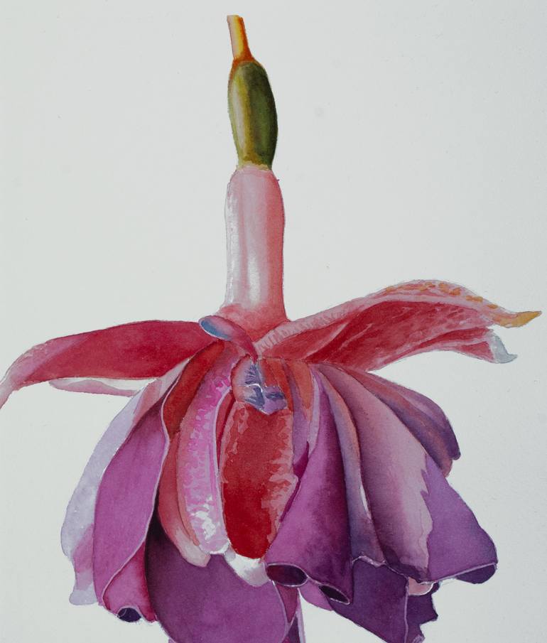Original Floral Painting by Dietrich Moravec