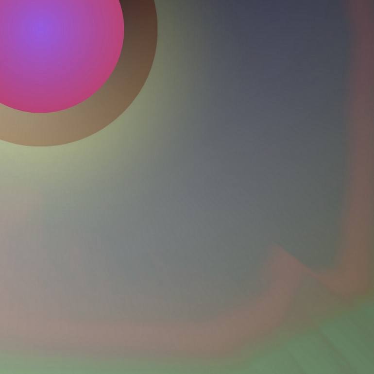 Original Abstract Outer Space Digital by Françoise Zia