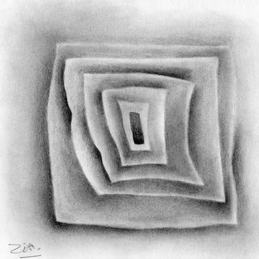 Original Modern Abstract Drawings by Françoise Zia