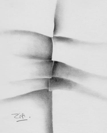 Original Modern Abstract Drawings by Françoise Zia
