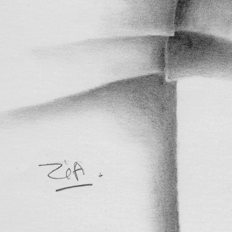 Original Abstract Drawing by Françoise Zia
