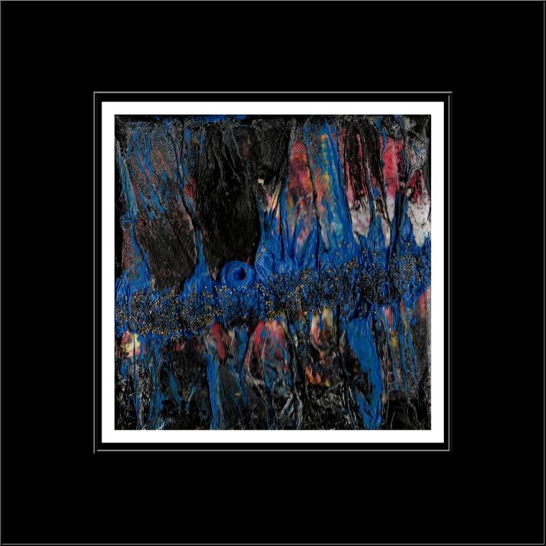 Original Abstract Outer Space Painting by Françoise Zia