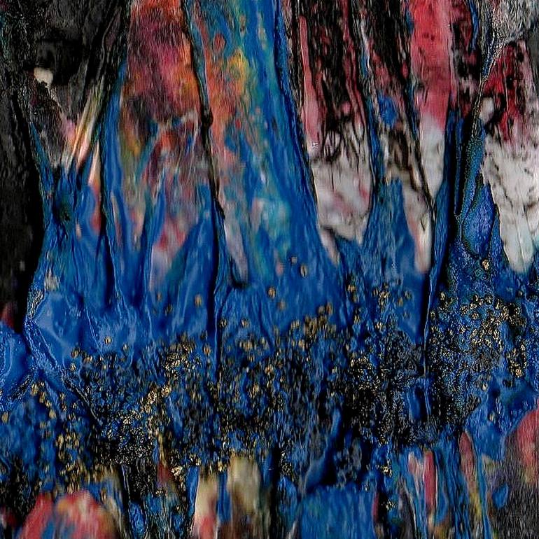 Original Abstract Outer Space Painting by Françoise Zia