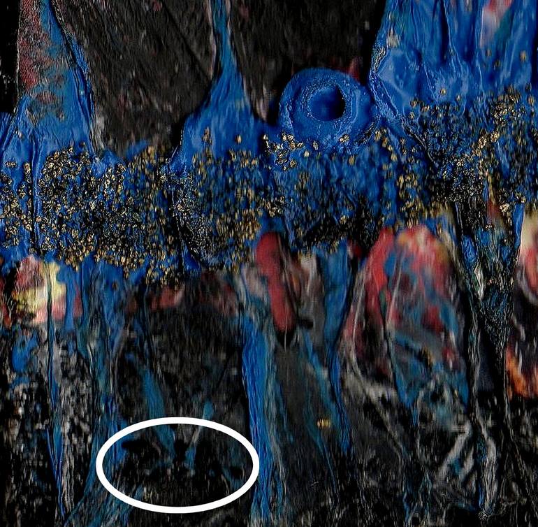 Original Abstract Outer Space Painting by Françoise Zia