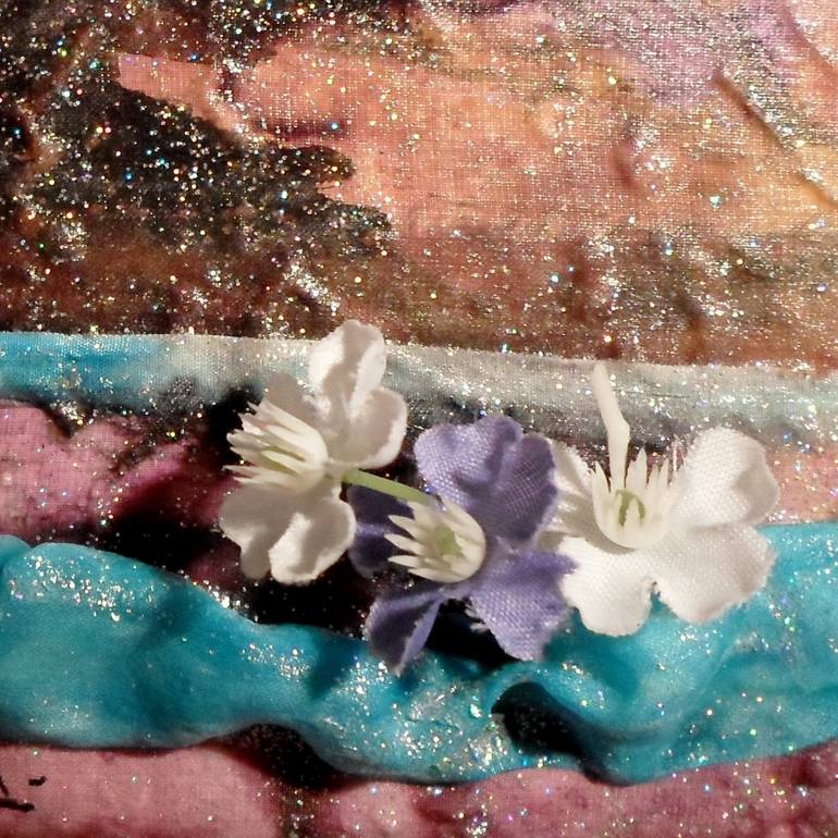 Original Abstract Outer Space Painting by Françoise Zia