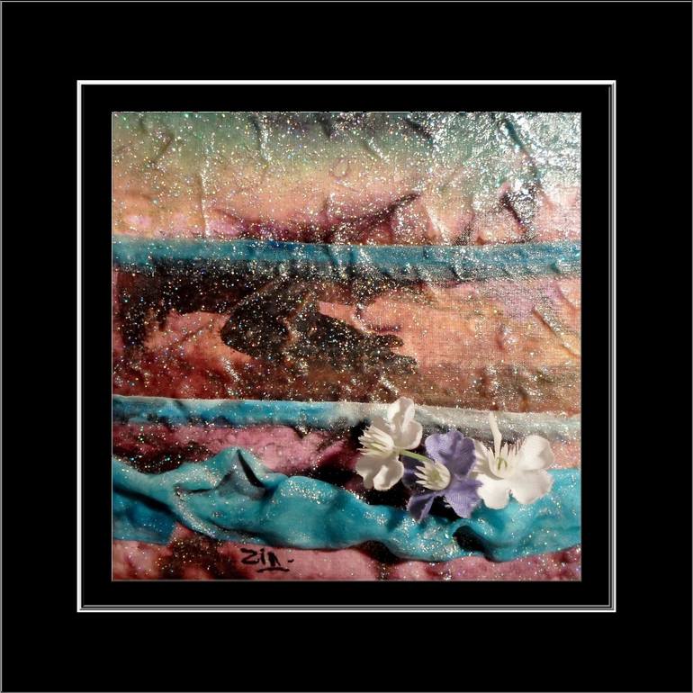 Original Abstract Outer Space Painting by Françoise Zia