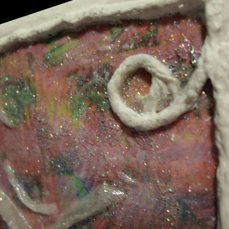 Original Abstract Outer Space Painting by Françoise Zia