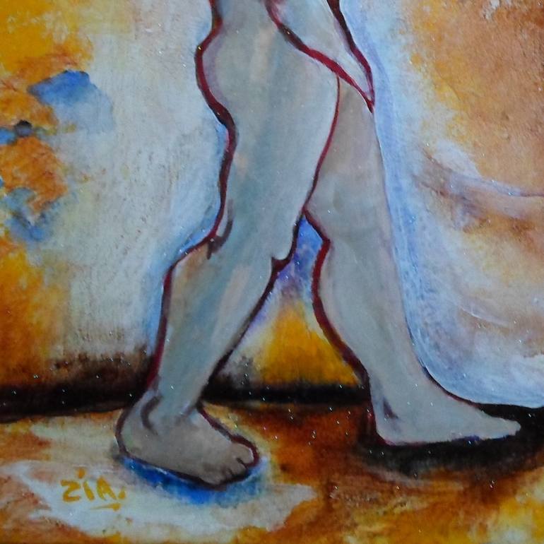 Original Figurative Nude Painting by Françoise Zia