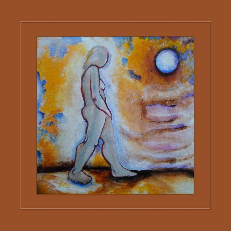 Original Figurative Nude Painting by Françoise Zia