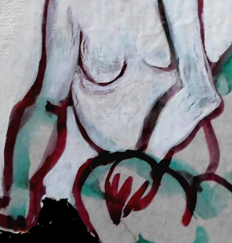 Original Figurative Nude Painting by Françoise Zia