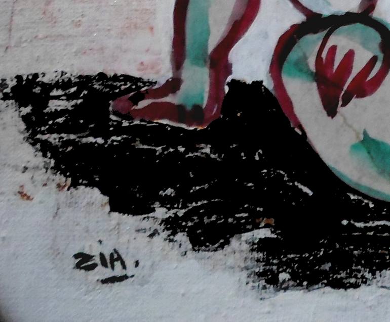 Original Figurative Nude Painting by Françoise Zia