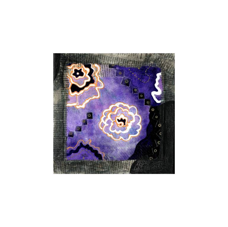 Original Abstract Geometric Painting by Françoise Zia