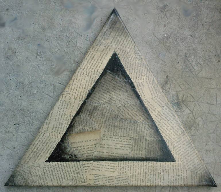 Original Abstract Time Painting by Françoise Zia