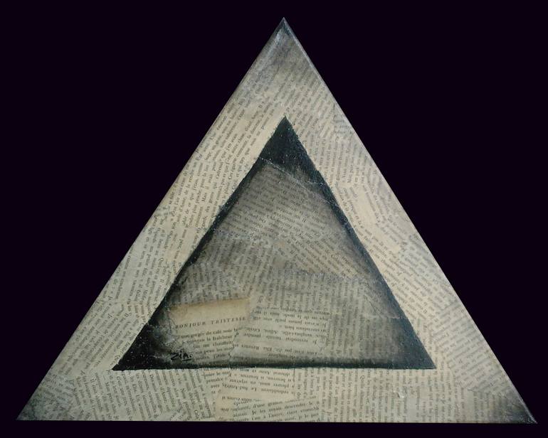 Original Abstract Time Painting by Françoise Zia