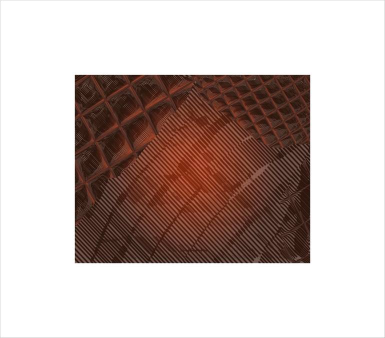 Original Abstract Outer Space Mixed Media by Françoise Zia