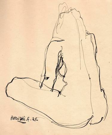 Print of Figurative Nude Drawings by Françoise Zia