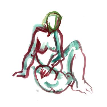 Print of Figurative Nude Drawings by Françoise Zia