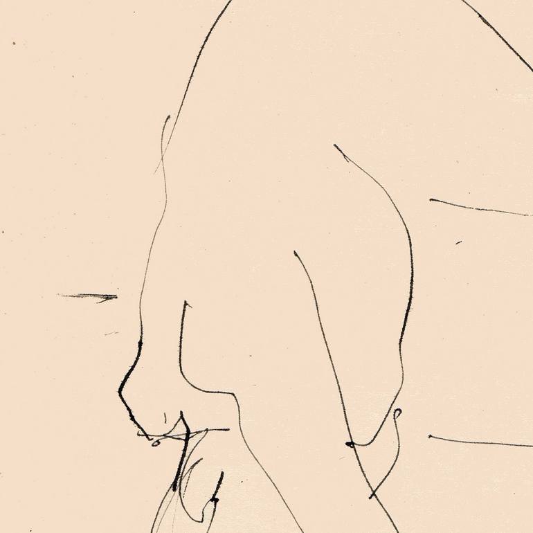 Original Figurative Nude Drawing by Françoise Zia