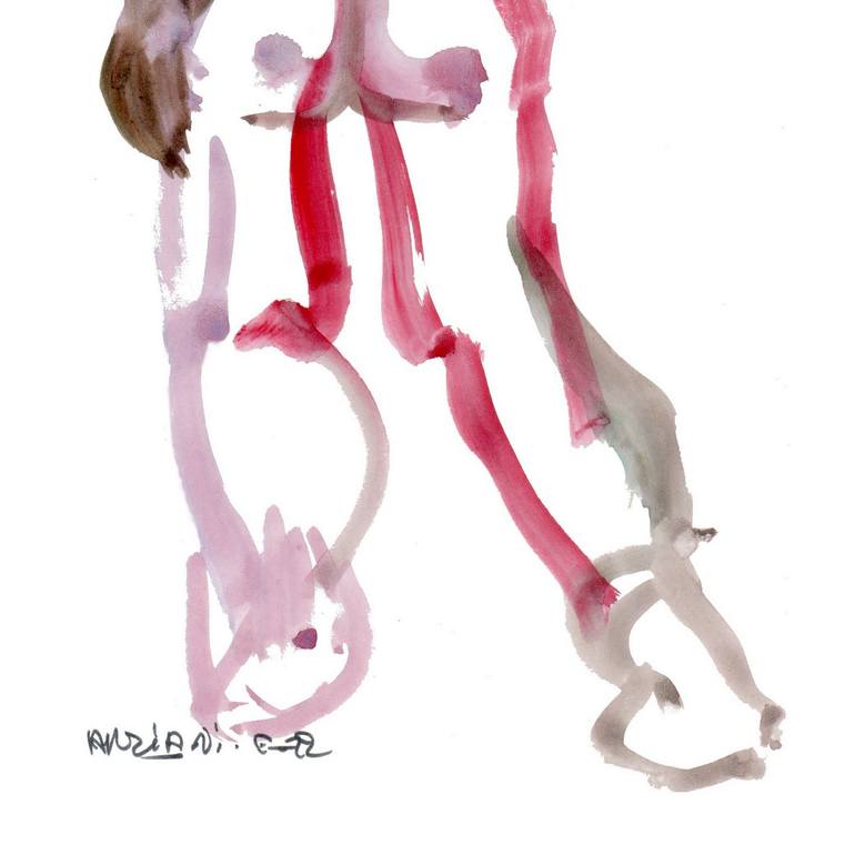 Original Figurative Nude Drawing by Françoise Zia