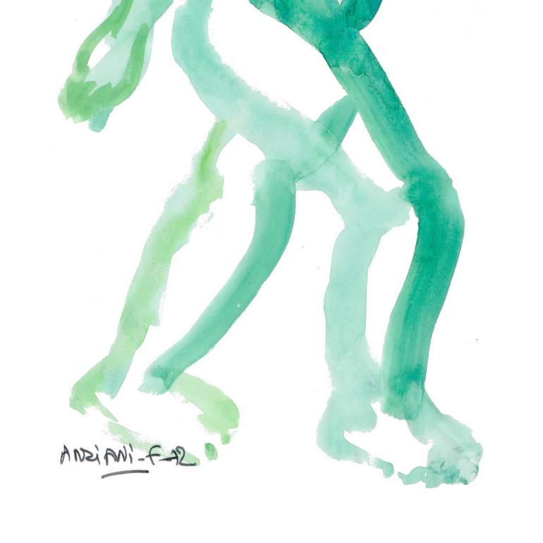 Original Figurative Nude Drawing by Françoise Zia