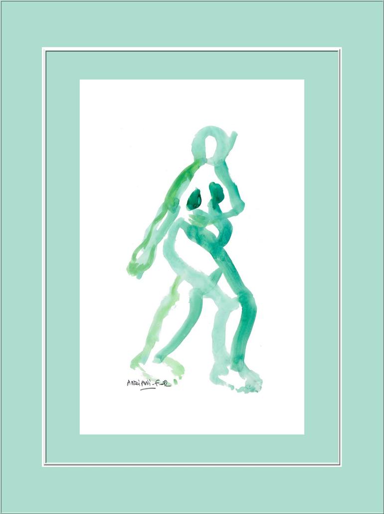 Original Figurative Nude Drawing by Françoise Zia