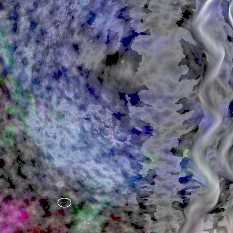 Original Abstract Mixed Media by Françoise Zia