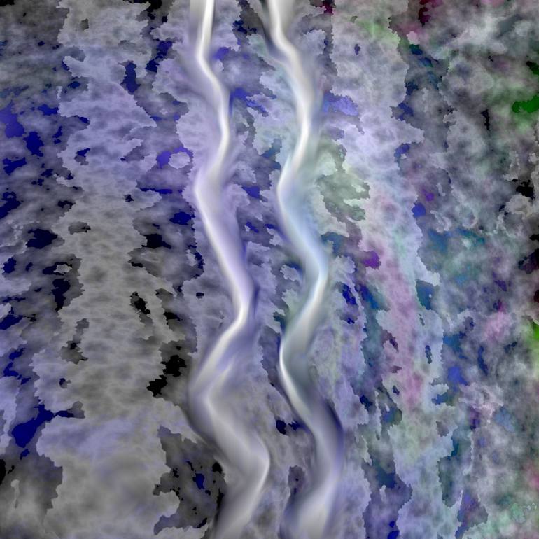 Original Abstract Mixed Media by Françoise Zia