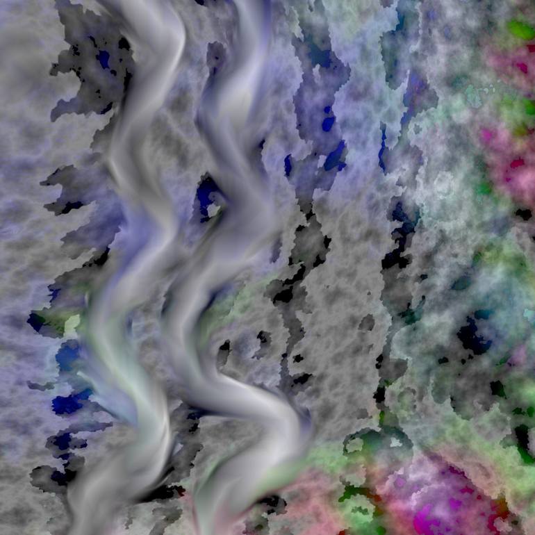 Original Abstract Mixed Media by Françoise Zia