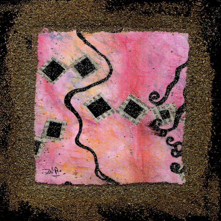 Quadratum n° 82 Painting by Françoise Zia