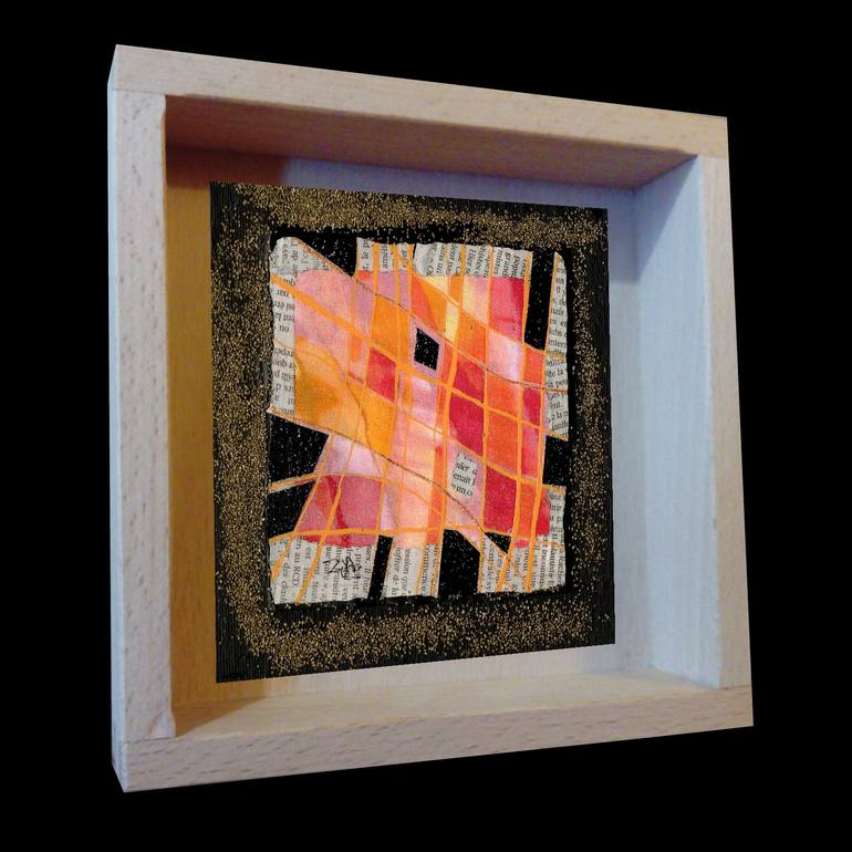 Original Art Deco Abstract Painting by Françoise Zia