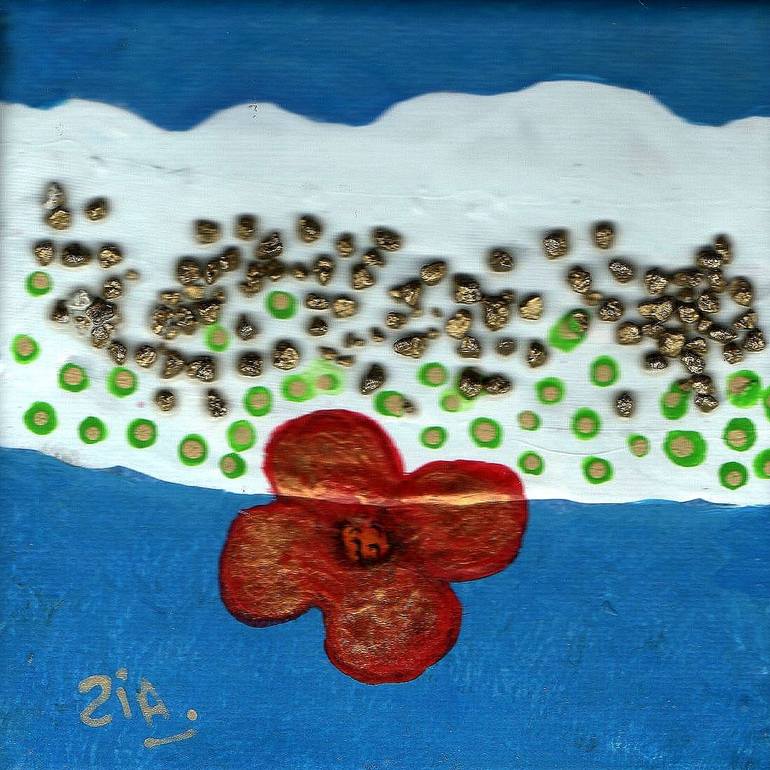 Print of Figurative Floral Paintings by Françoise Zia
