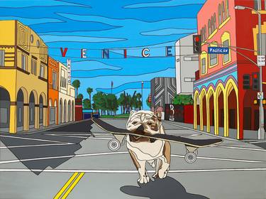 Print of Pop Art Dogs Paintings by Todd Goodman