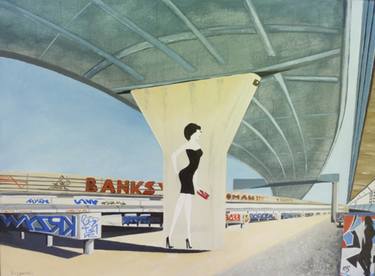 Original Art Deco Architecture Paintings by Tad Krzywicki