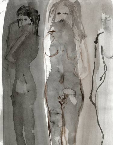 Print of Abstract Body Drawings by Yvon de Witte