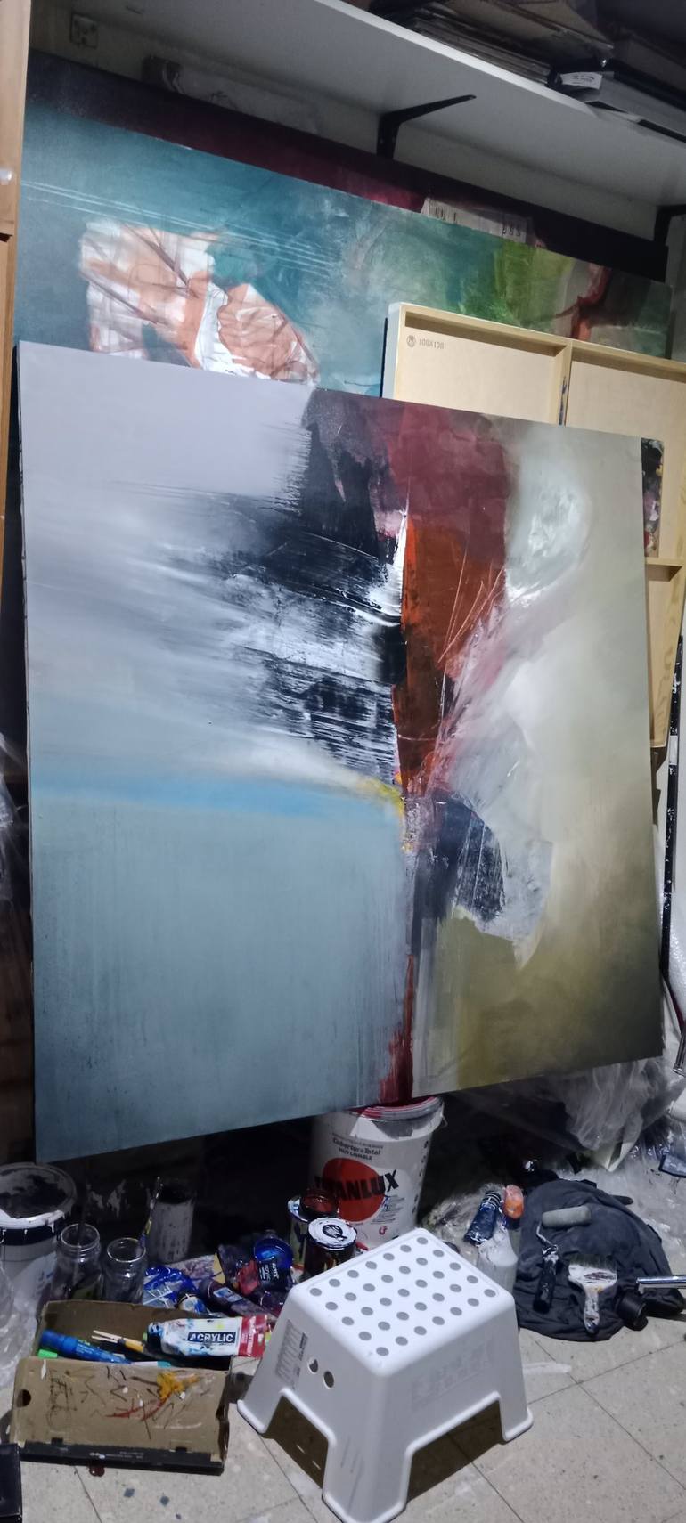 Original Abstract Painting by Jose  Fdez-Cavada 