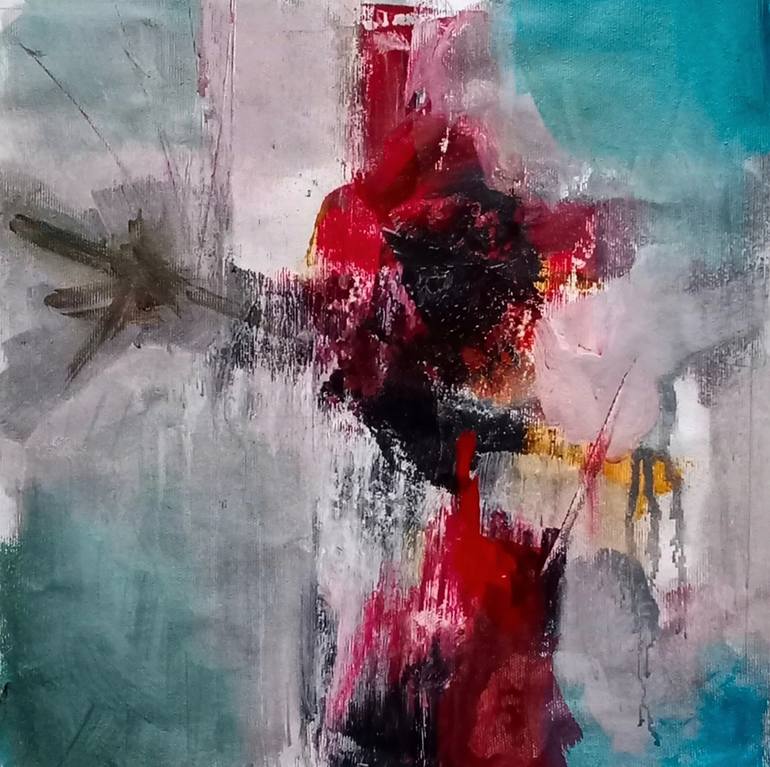 Original Abstract Expressionism Abstract Painting by Jose  Fdez-Cavada 
