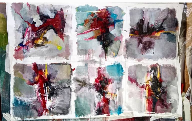 Original Abstract Painting by Jose  Fdez-Cavada 