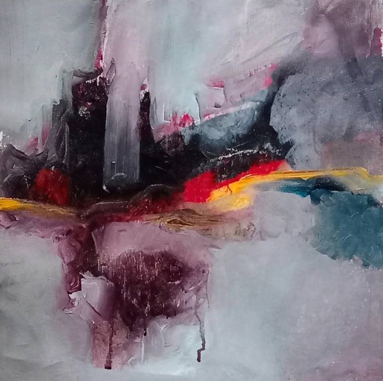 Original Abstract Expressionism Abstract Painting by Jose  Fdez-Cavada 
