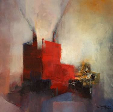 Original Abstract Architecture Paintings by Jose Fdez-Cavada