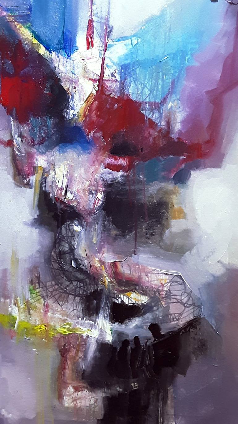 Original Abstract Painting by Jose  Fdez-Cavada 