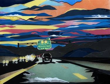 Original Contemporary Landscape Mixed Media by Cheryl Frey
