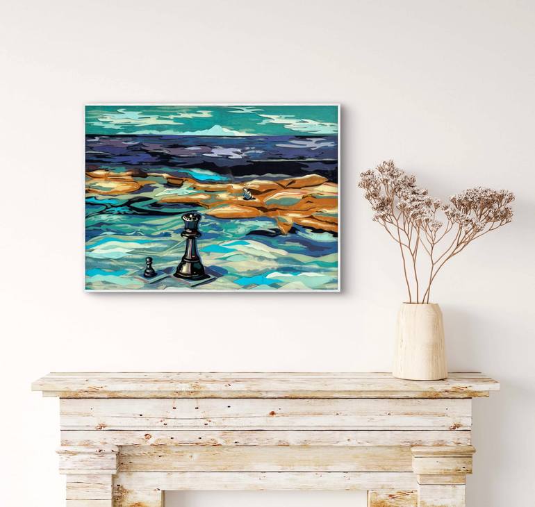 Original Contemporary Landscape Collage by Cheryl Frey