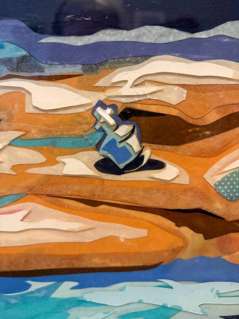 Original Contemporary Landscape Collage by Cheryl Frey
