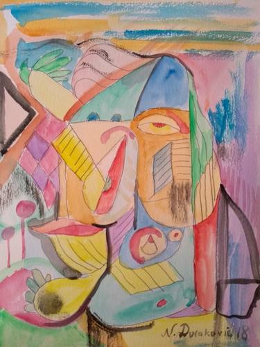 Original Abstract Expressionism Abstract Paintings by Nedzad Nedzo Durakovic