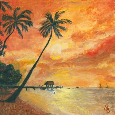 Original Beach Painting by Shinelle Barton