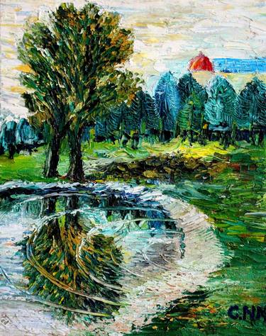 Original Impressionism Landscape Paintings by Nadir Jafarov