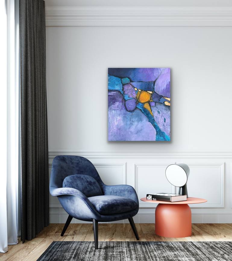 Original Impressionism Abstract Painting by Swapna Namboodiri